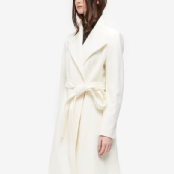 French Connection Belted Felt Coat 